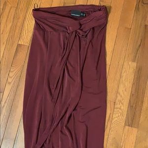 Cynthia Rowley burgundy knit skirt